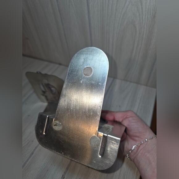 Vtg Pewter Golf Themed Bookends Heavy Silver Toned MCM Golfer 3D PGA Library - Picture 4 of 6